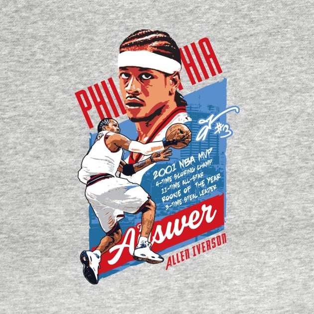 Allen Iverson The Answer tee t-shirt by goderslim